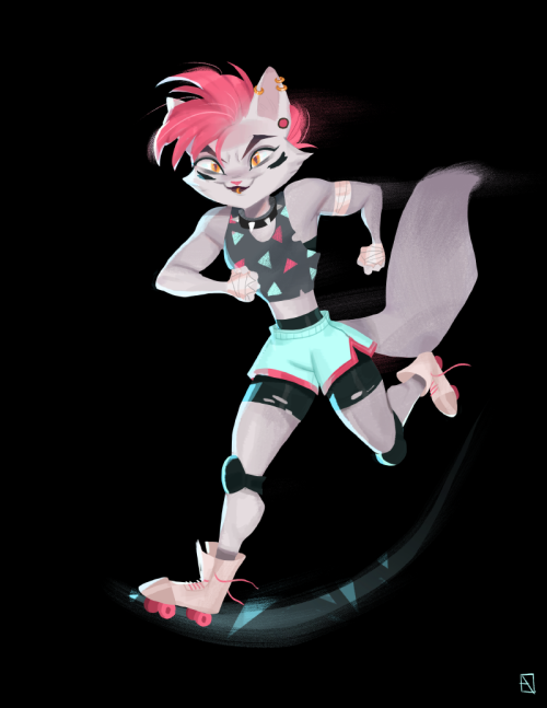 Finished this awhile ago for the Roller Derby Theme for the CDC but I never got a chance to post it!