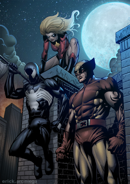 linchona:  Dark Avengers by ~erickarciniega