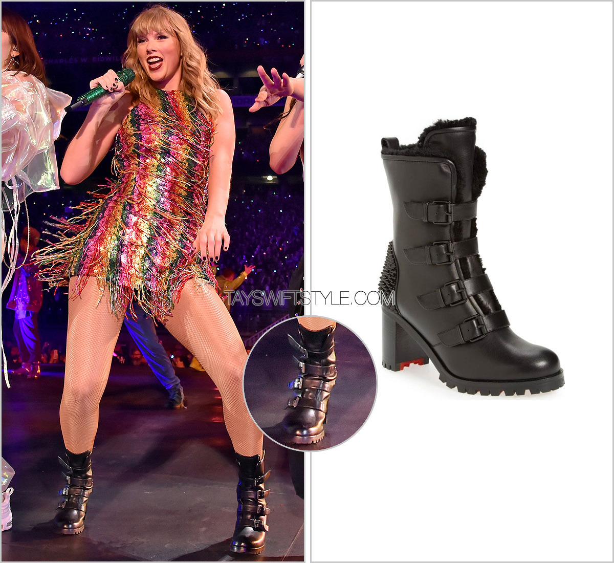 Taylor Swift's Eras Tour Fashion: All the Crystal Louboutin Shoes – Footwear  News