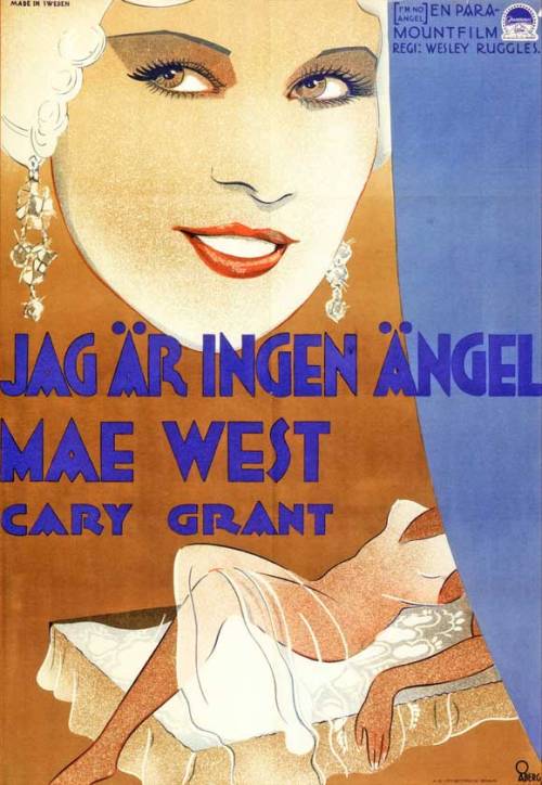 posters for I’m No Angel (1933), written by Mae West and directed by Wesley Ruggles