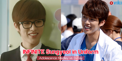 No matter the uniform, INFINITE​ Sungyeol is always stylin’.See his lab coat look in ’D-
