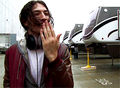 dcfilms:  Ezra Miller on set of Batman V Superman 
