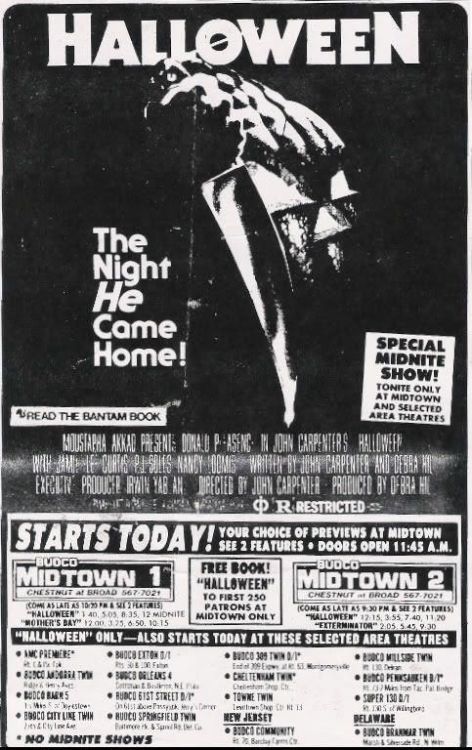 cvasquez:Newspaper clippings of horror movies. 