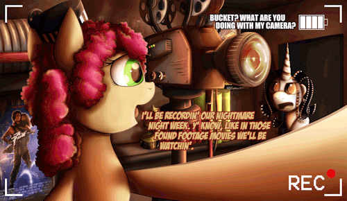 askmovieslate:askmovieslate:Happy Nightmare Night, everypony! I hope you’re all looking forward to our special Nightmare Night even, where we will be talking about the genre of Found Footage, a movie genre that has covered from horror to action, and