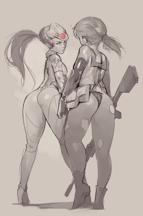 Porn photo norasuko-art:   My sniper waifus + sketching