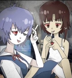 xixicore:Lain and Rei will finally understand the end of evangelion&hellip; (I