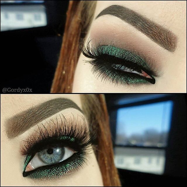 sparklealilbrighterdarlin:  “☘ Loving this smokey look by @gordyx0x with lashes