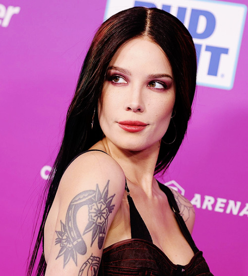 gettingscrazy:Halsey - attends the 2022 Bud Light Super Bowl Music Fest at Crypto.com Arena in Los