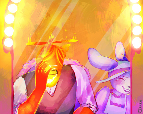 ask-grillby:  He’s tried out a few different hairstyles before. Flaming, elemental hair is surprisingly versatile with the right materials!