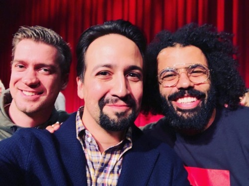daveeddiggs@rafaelcasal and I got to see our friend #linmanuelmiranda in an INCREDIBL