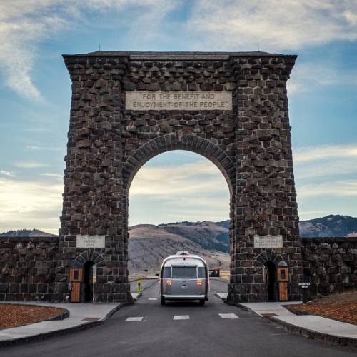 jonathanirish:Hallowed gates. The Roosevelt Arch, built in 1903 and located in Gardiner, Montana on 