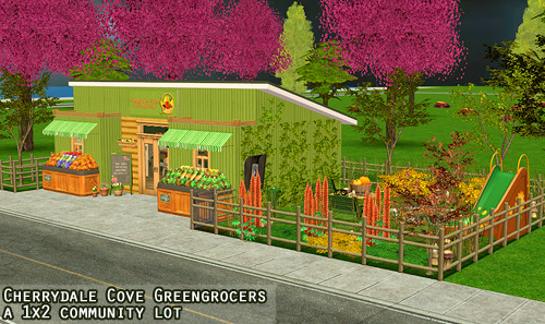 poppet-sims:  The greengrocers I made was requested, and whilst I was packaging it up, I figured I&r