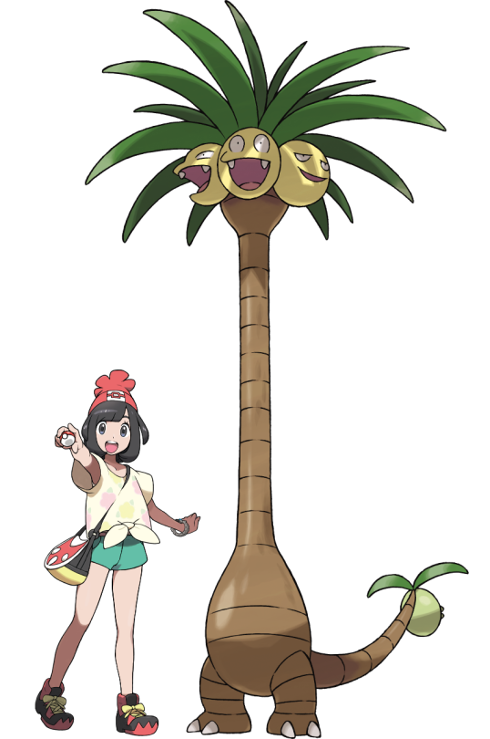 sinner-in-a-trashcan:  kuradai-s-kosa:  So I want to have a little talk about the new design for Exeggutor. When I first saw it I obviously thought it was silly but reasoned it’s maybe like 10 feet tall so it wouldn’t be that bad, such as this. But