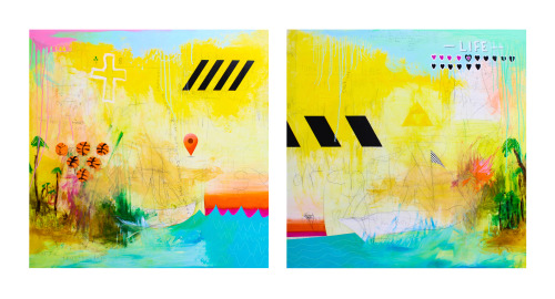matthewjosephtinkler: Artist: Matthew Joseph Tinkler The Bermuda Triangle Offense - Diptych 48&q
