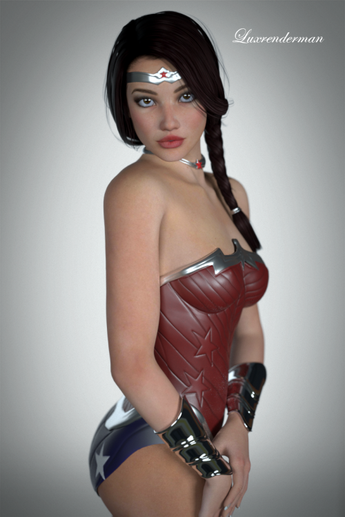 fictionalfap:Absolutely mind-blowing cg Wonder Woman art by Luxrenderman!