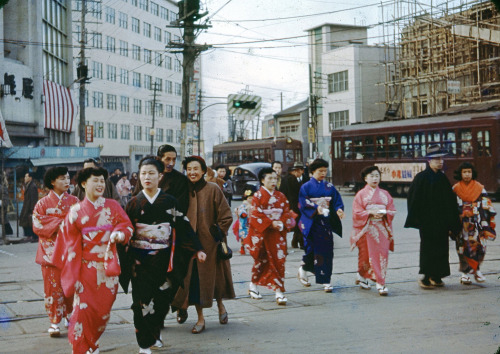 People walk on the street to make the first shrine visit of the year at Yasaka Jinja Shrine on Janua