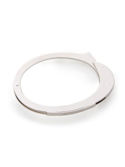 beautflstranger:  Because I like to find jewelry with a bit of an edge.. Helmut Lang has reissued the handcuff bracelet for both men &amp; women. http://www.helmutlang.com/mens-handcuff-bracelet/E09HM011,default,pd.html?start=1&amp;cgid=mens-accessories