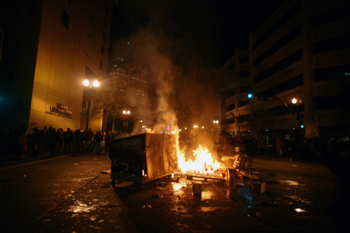 rubenplaza:No Justice, No PeaceLast night hundreds took to the streets of Oakland to protest the rul