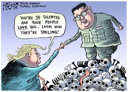 liberalsarecool:  Political cartoonist Rob Rogers was fired this week for being critical on Trump. He had the job at the Pittsburgh Post-Gazette for 25 years.  He was fired on Trump’s birthday. Coincidence? I don’t think so.