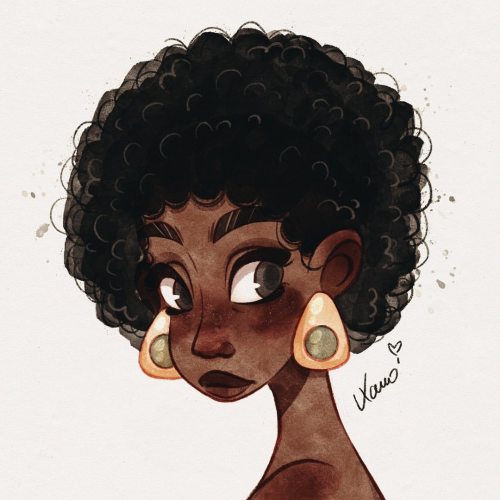 Yesterday’s late night sketch. No reference and drawn from memory. I had fun with the hair. ✨-#illus