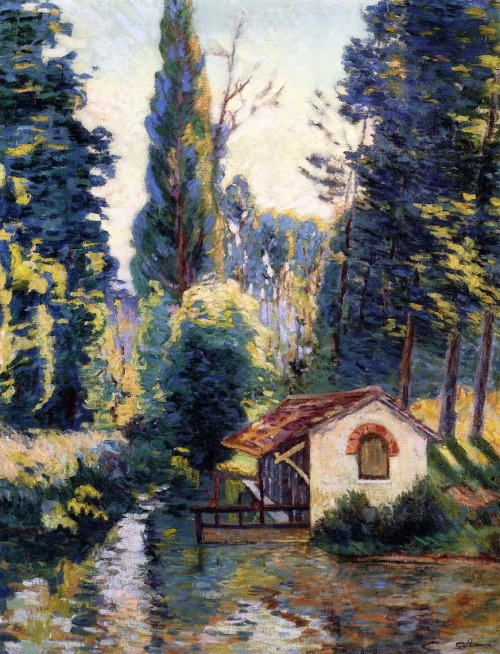 The Wash House - Armand Guillaumin (1841-1927) French painterImpressionism