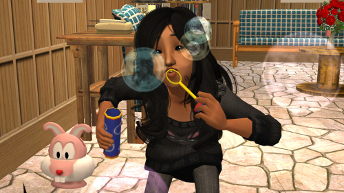 nappe-plays-the-sims:Astra: Dad, look at these bubbles!Hamilton: *guffaws*Stelara: Mommy, I’m 