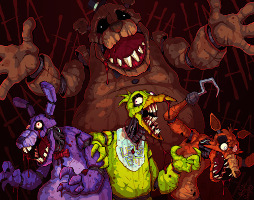 ejaybasford: Some more FNaF fan art! Did this late last year but forgot to post it here. I have