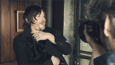 zweidosenspriteyo:  get to know me: favorite actor [1/?] Norman Reedus‘’I’ve been camping and stuff, but if you left me in the woods I’d probably just curl up and cry until someone found me.’’