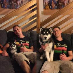 awwww-cute:  6 weeks -&gt; 6 months. Notice I had to hold him in place this time. (Source: http://ift.tt/2iWdc9f)