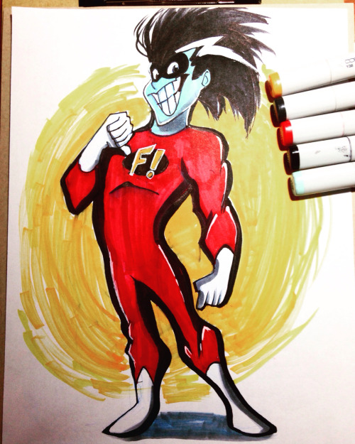 silver-heartcrosser: Quick Freakazoid for sketch_dailies.