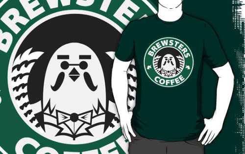 euphi:I just ordered this &ldquo;Brewsters Coffee&rdquo; t-shirt from RedBubble. (⌒▽⌒)☆