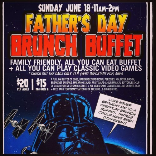 Happy Father’s Day!! Join us at Ottawa’s only true #arcade at 11am sharp for our first e
