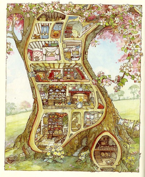 nae-design:One of my favorite picture books are the Brambly Hedge series by British author and illus
