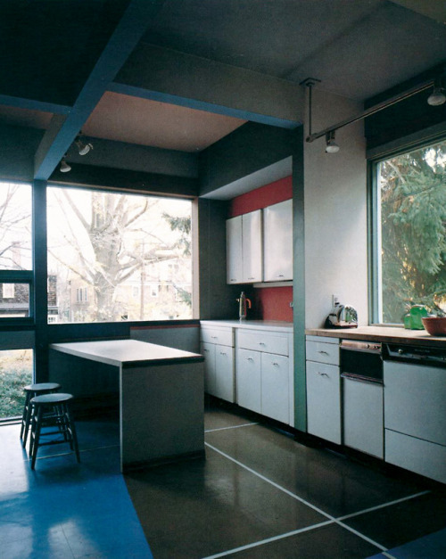 archiveofaffinities: Michael Graves, Claghorn House Addition, Kitchen, Princeton, New Jersey, 1973-1