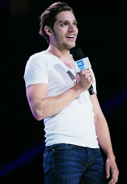 fyeahshadowhunters:    Dominic Sherwood speaks on stage during We Day at KeyArena on April 20, 2016 in Seattle, Washington.   