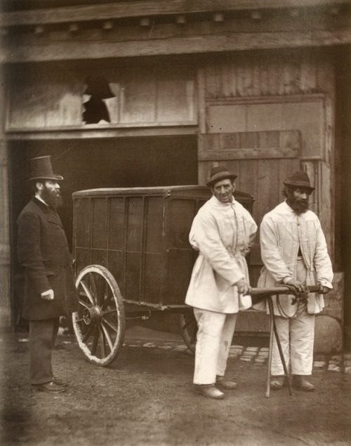 Public Disinfectors (1877), from Street Life in London by John Thomson and Adolphe Smith: “Whi