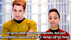 trektags: trektags:  #Uhura and Jim are the sassy girlfriend squad (tags via pineism)