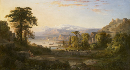 A Dream of ItalyRobert Seldon Duncanson (American, 1821–1872)Oil on canvas, 88.9 x 52.4 cm, 1865.Bir