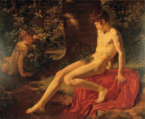 Augustine Alphonse Gaudar de la Verdine (1780-1804, French) Narcisse se mirant dans l'eau 1800-1801