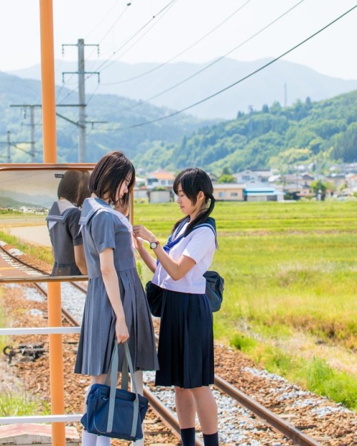 #portrait #photograph #photoshoot #japanese #japaneseview #schooluniform #girl #summer #架空荘 #kakuuso