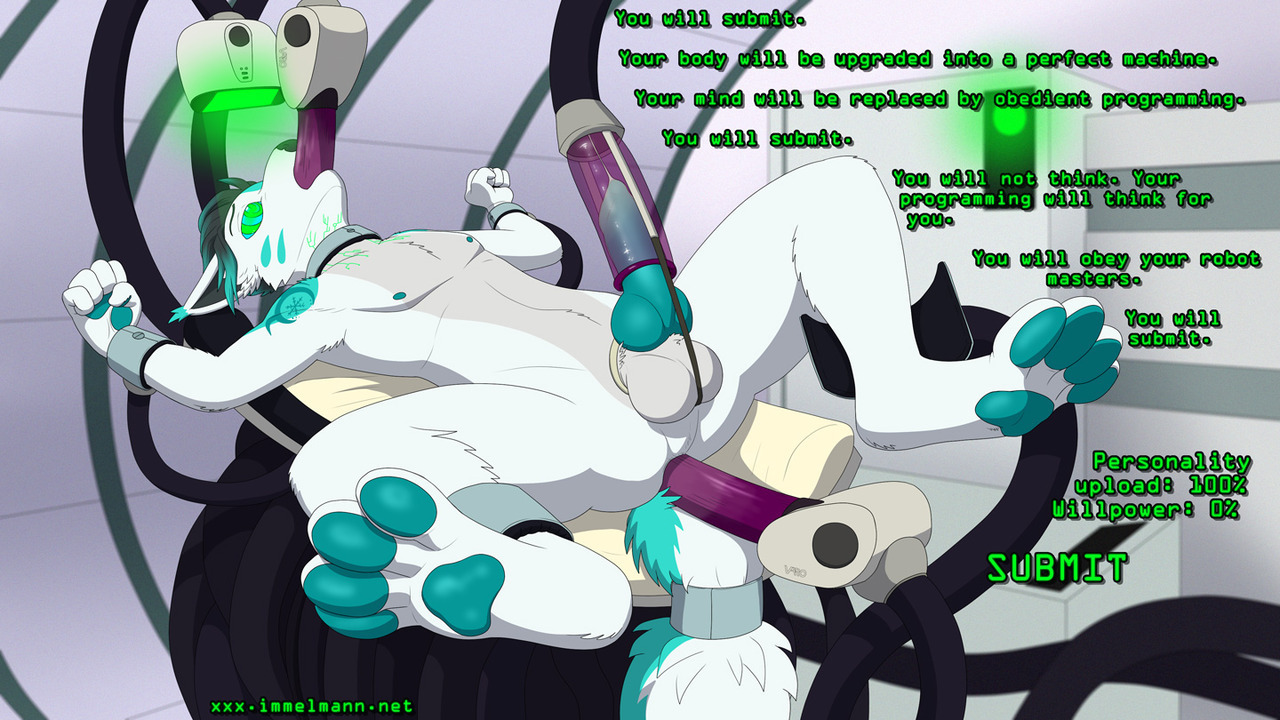 immelprn: A poor dog trapped in a covert robotics facility, unable to escape his