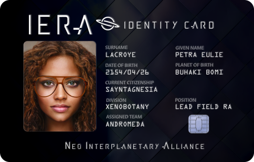 chayscribbles:      IERA ☆ IDENTITY CARDSURNAME: LacroyeGIVEN NAME: Petra EulieDATE OF BIRTH (YYYY/M