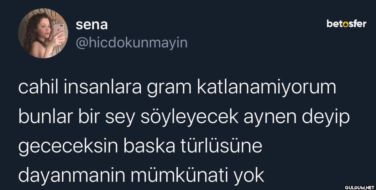 sena @hicdokunmayin...