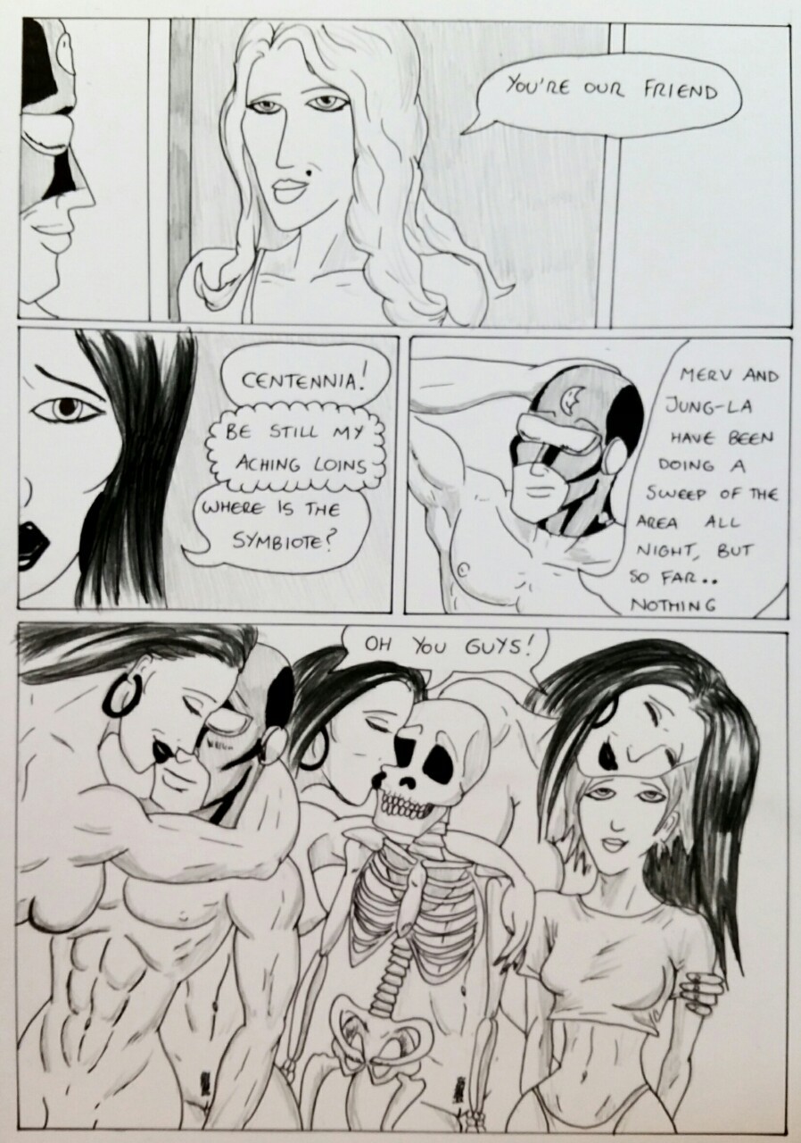 SYMBIOTE SURPRISE page 12  A heartwarming moment of friendship between Kate and The