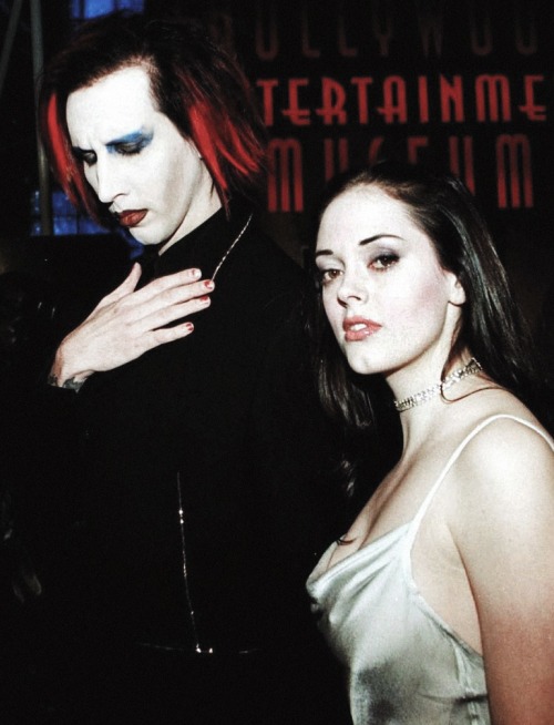 Marilyn Manson and Rose McGowan, 1999 ~ source: www.instagram.com/moonmotel/telegram: https: