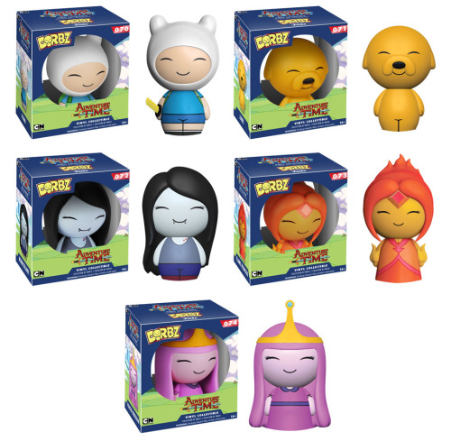 djphil9999:  Funko’s Adventure Time Dorbz Finn, Jake, Marceline, Flame Princess, and Princess Bubblegum coming in April 