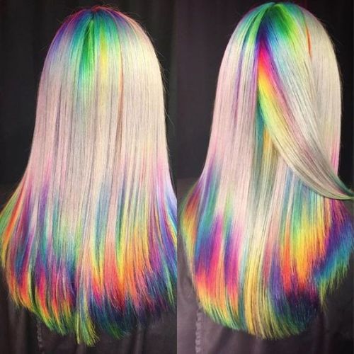 duckbunny: rainbowcolorfulbrightful: Rainbow hair *incoherent needful babbling*