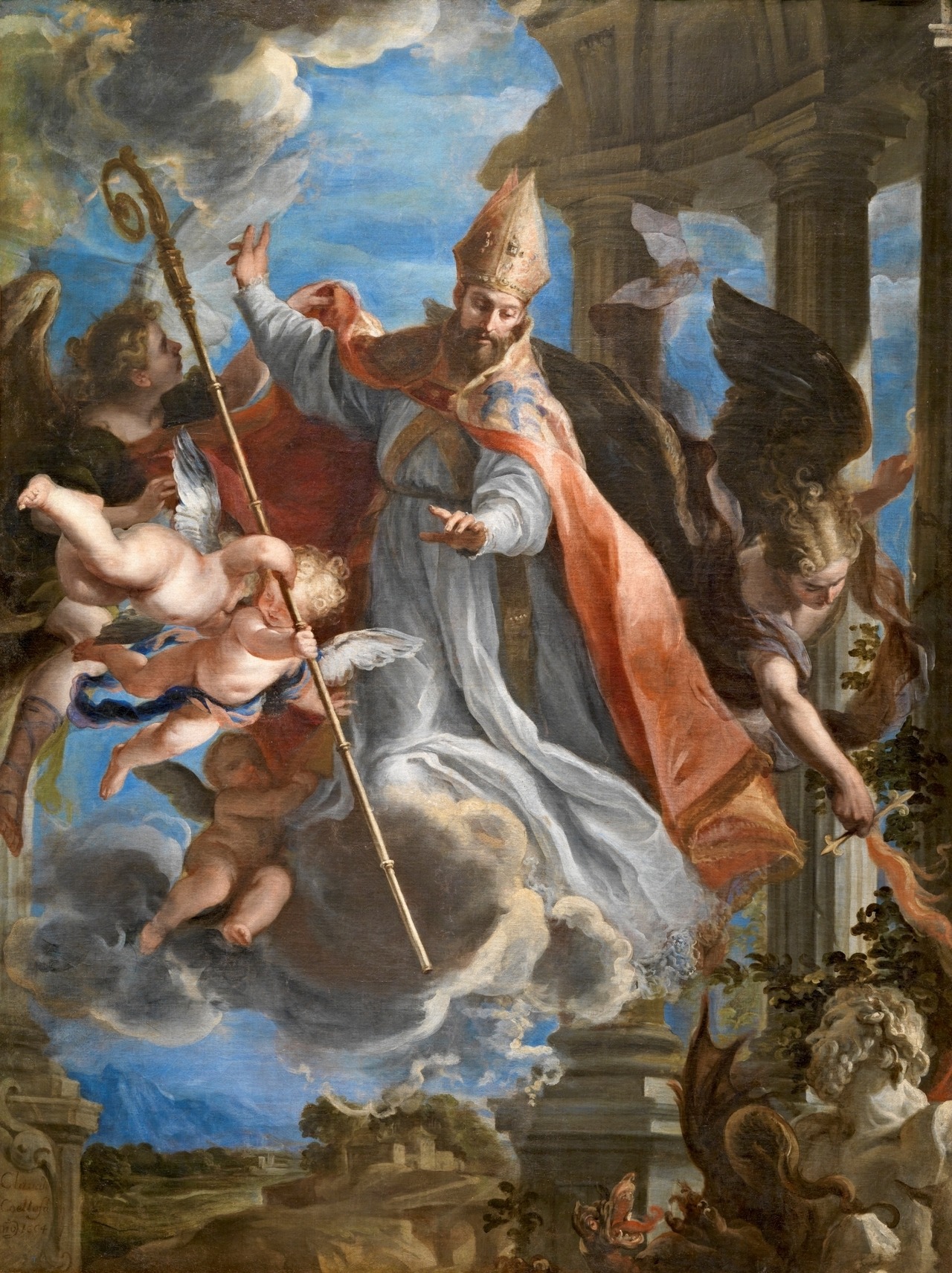 Claudio Coello (Spanish, 1642-1693), The Triumph of Saint Augustine, 1664; oil on