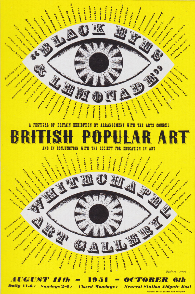 design-is-fine:  Barbara Jones, poster artwork for Festival of Britain “Black Eyes