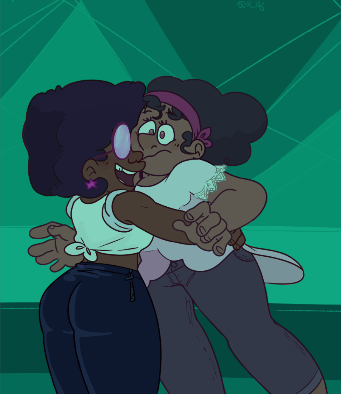 kenz-quartz: This definitely made me scream a little when Garnet hugged Rhodonite!